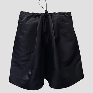 STAUD Black Nylon Elastic Waist Summer Shorts L